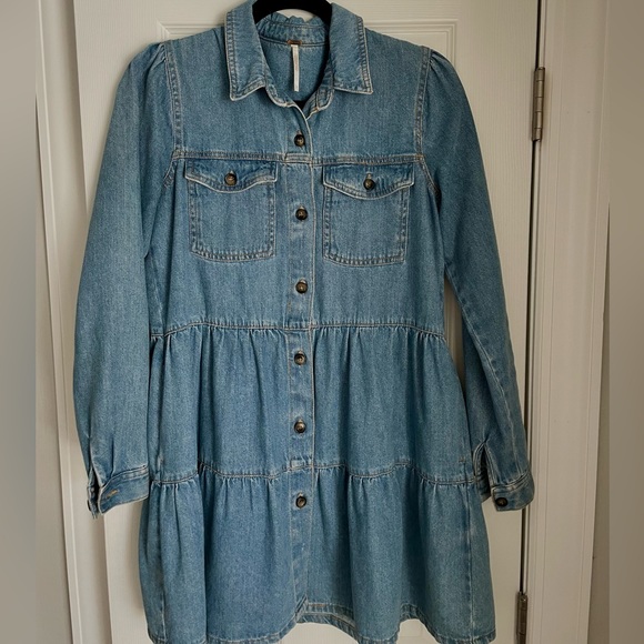 Free People Denim Dress - Picture 2 of 4